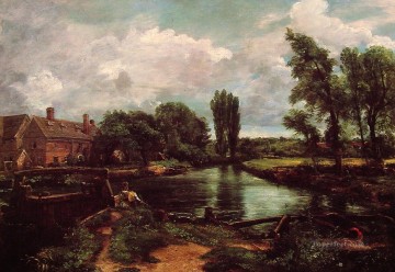John Constable Painting - A WaterMill Romantic John Constable